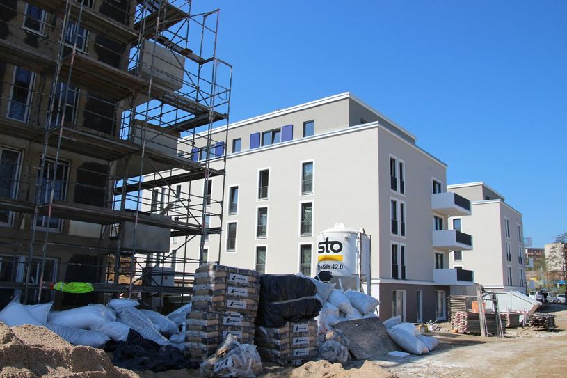Zwei Musterwohnungen sind bereits fertig (1. Block Ecke Kamillenweg/Schlehenstraße)