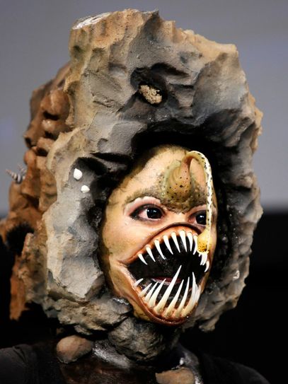 Mit Kreationen wie diesen (die Bilder entstanden bei vergangenen Ausgaben der make-up artist design show) zeigen die Maskenbildner jedes Jahr in Düsseldorf ihr Können. Fotos: Messe Düsseldorf / Constanze Tillmann