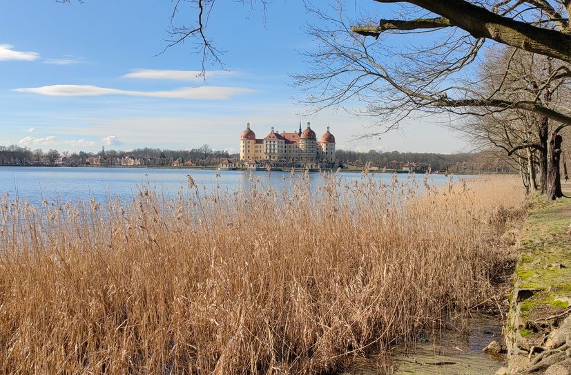 Das Schloss immer in Blickweite gibt es viel zu entdecken.