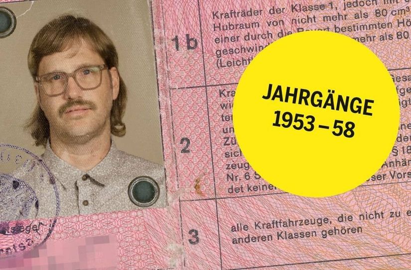 City-Light-Kampagne: "Führerscheintausch für die Jahrgänge 1953 bis 1958"