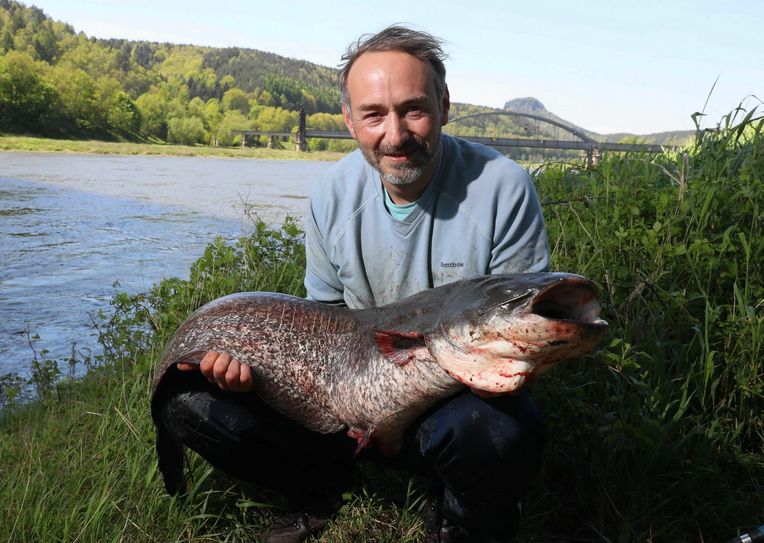 Michael Preusche mit seinem Prachtexemplar.   Foto: M. Förster
