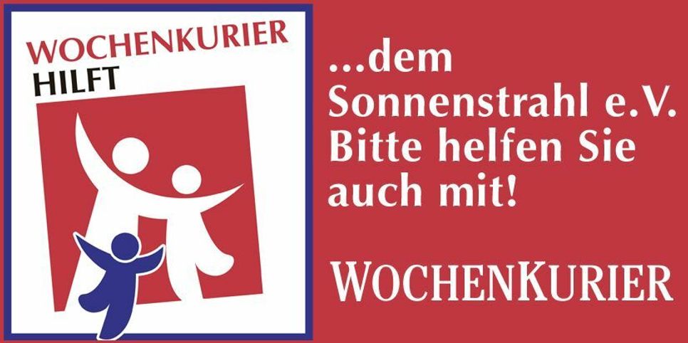 Der WochenKurier hilft dem "Sonnenstrahl e.V."