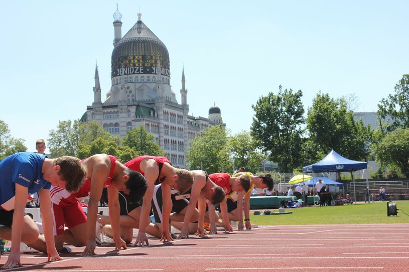 Sprintstart im Stadion (Archivbild aus 2019). Foto: Birgit Petzold