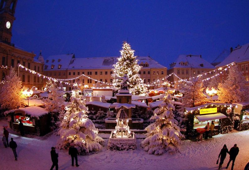 Großenhainer Weihnachtsstadt.  Foto: Peschel