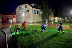 In der Seidau kam es zu massiven Überschwemungen, bei der die Einsatzkräfte lange gefordert waren.