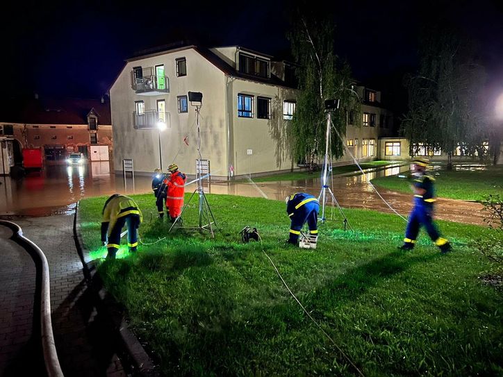 In der Seidau kam es zu massiven Überschwemungen, bei der die Einsatzkräfte lange gefordert waren.