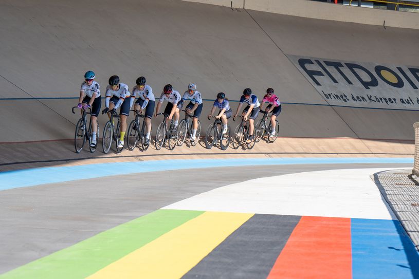 Die modernisierte Radrennbahn Cottbus.