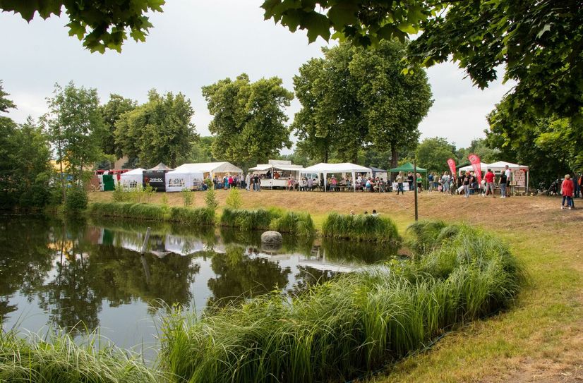 Dorffest im Spreewaldort Straupitz.