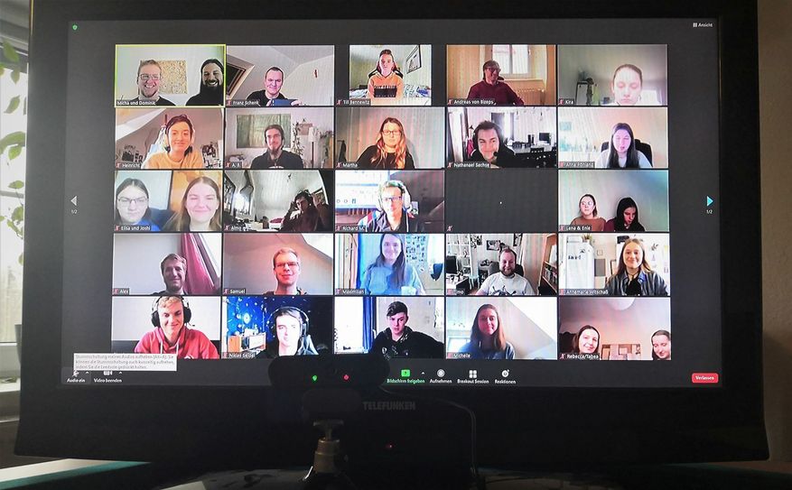 Videokonferenz zum Ritterlager. Foto: privat