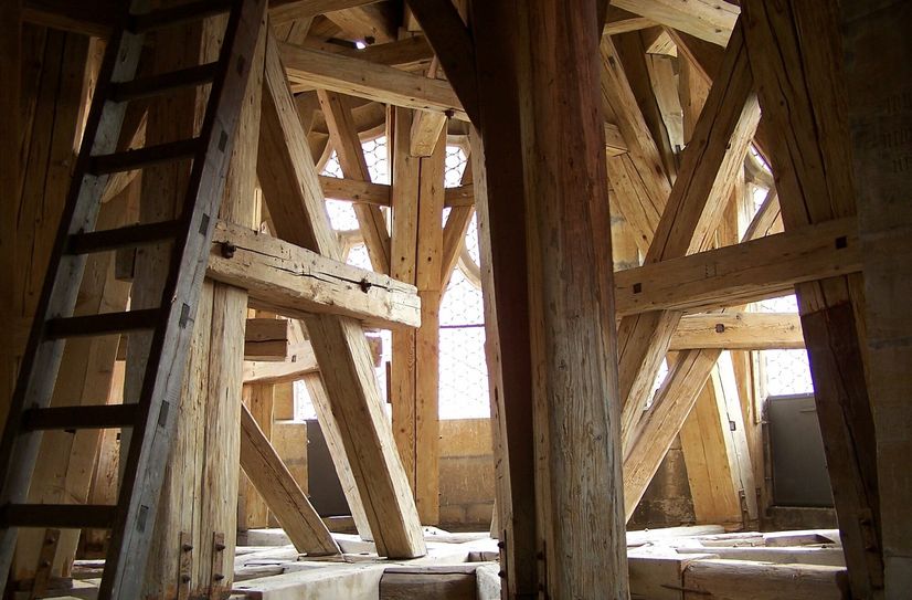 Dachbodenführung auf der Albrechtsburg Meissen.
