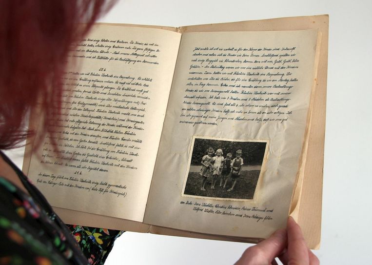 Gefunden auf dem Flohmarkt: »Tagebuch« über einen Praktikaeinsatz in einem Kindergarten 1946 in Trachau. Foto: Schramm