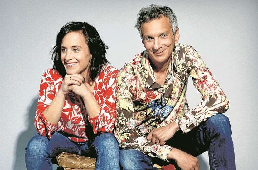 Die Kabarettisten Laura und Tobias Goldfarb.