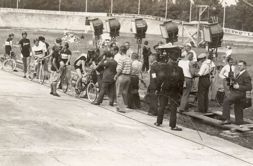Schon 1932 wurde auf der Forster Radrennbahn ein Film gedreht.