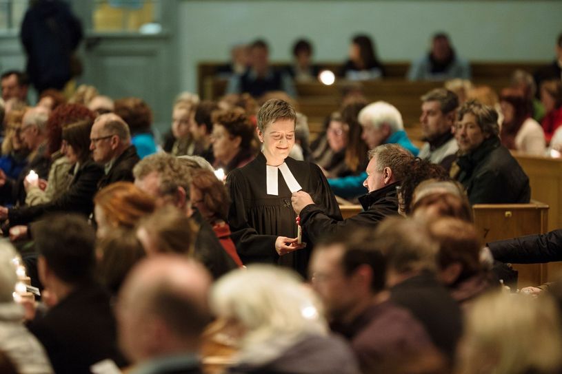 Frauenkirchen-Pfarrerin Angelika Behnke. Foto: Oliver Killig