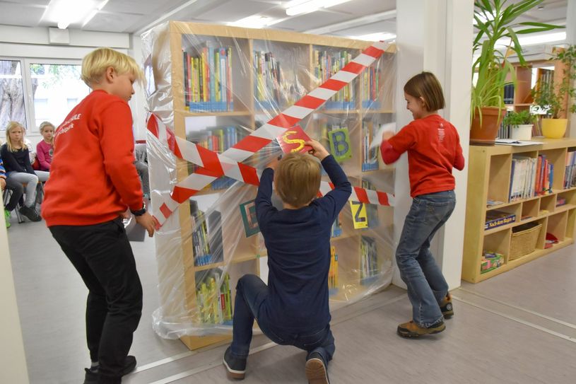 Endlich: Die neue Schulbibo an der 30. Grundschule ist seit Montag geöffnet. Foto: Städt. Bibliotheken
