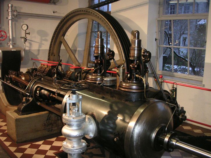 Die historische Müllersche Dampfmaschine. Foto: Verein