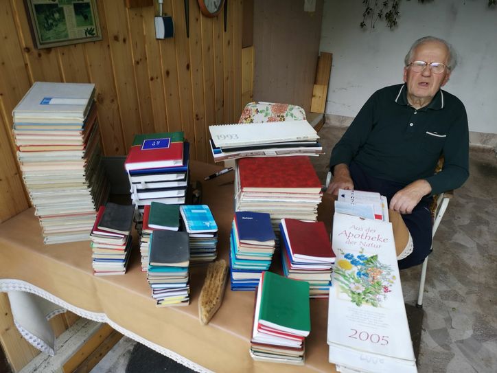Günter Lorenz hat sein Wirken in zahlreichen Tagebüchern festgehalten. Foto:db