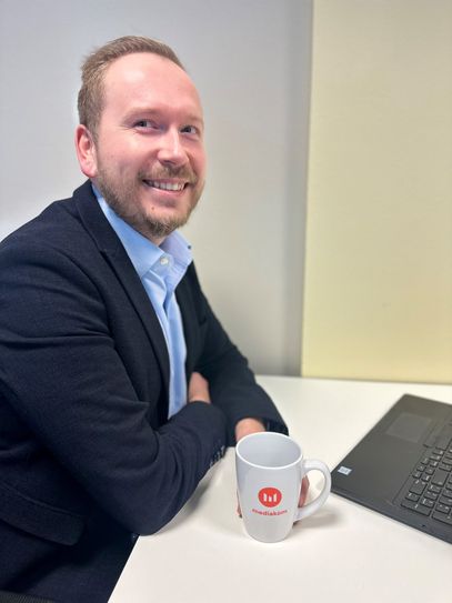 Martin Neumann von der MediaKom GmbH ist Standortleiter in Görlitz.