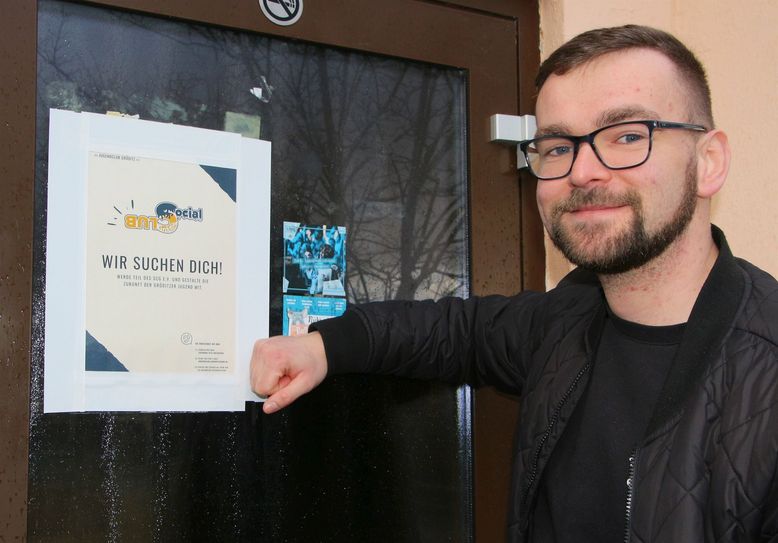Vorstandschef Leon Arndt hofft in diesem Jahr auf viele Veranstaltungen und vor allem viele neue Jugendliche, die den neuen Jugendclub  "Social Club" in Gröditz mit Leben und guten Ideen füllen.