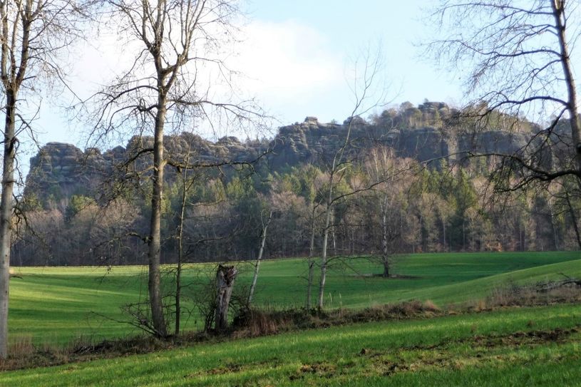 Blick auf den Pfaffenstein bei fast Frühlingswetter.  Fotos: privat