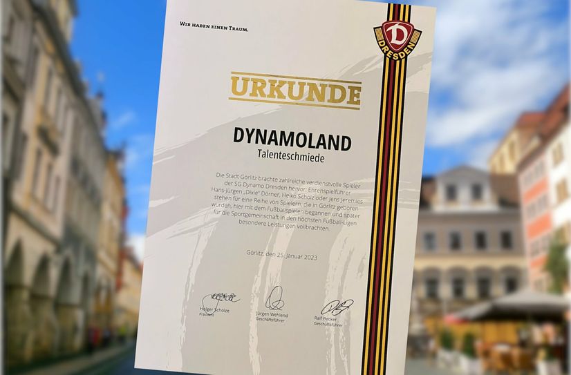 Die Talentschmiede-Urkunde.