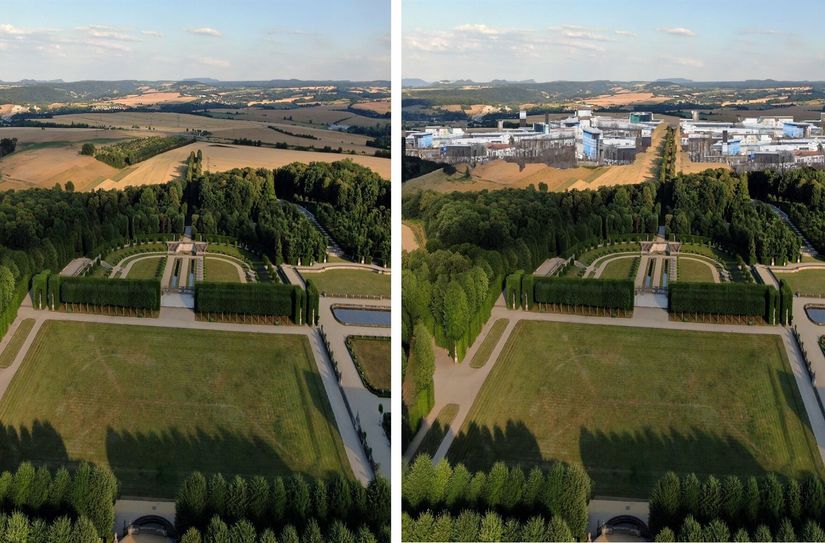 Dem Barockgarten Großsedlitz droht durch die nahe Industrieansiedelung Gefahr und das nicht nur für die Sichtachsen.