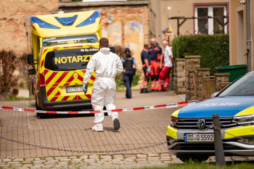 Kriminaltechniker sicherten vor Ort Spuren.