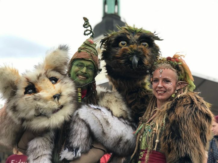 WalkingActs beim Spreewald- und Schützenfest 2019 in Lübbenau. Foto: pm