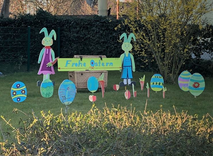 Unter dem Motto: "Gemeinsam sind wir stark", gestaltet Schmogrow eine riesige Osterwiese. Foto: Mettner