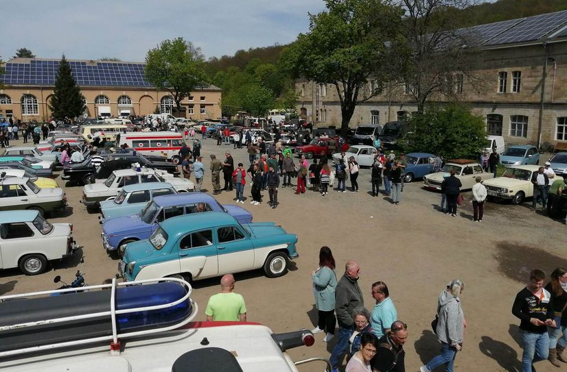 Die Oldtimertreffen am DDR-Museum Pirna sind wahre Anziehungspunkte.
