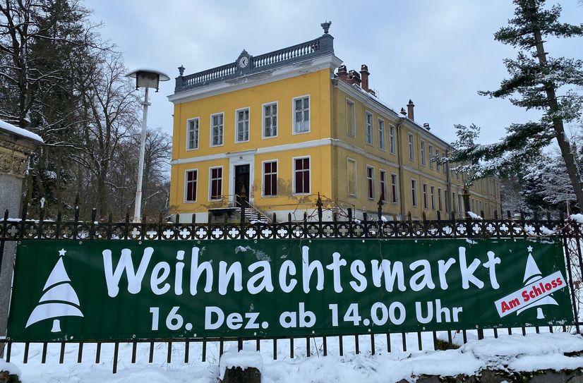 Der Weihnachtsmarkt in Golßen findet in diesem Jahr am Schloss statt.