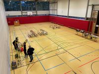 Testaufbau eines Kat-Schutz-Leuchtturms.