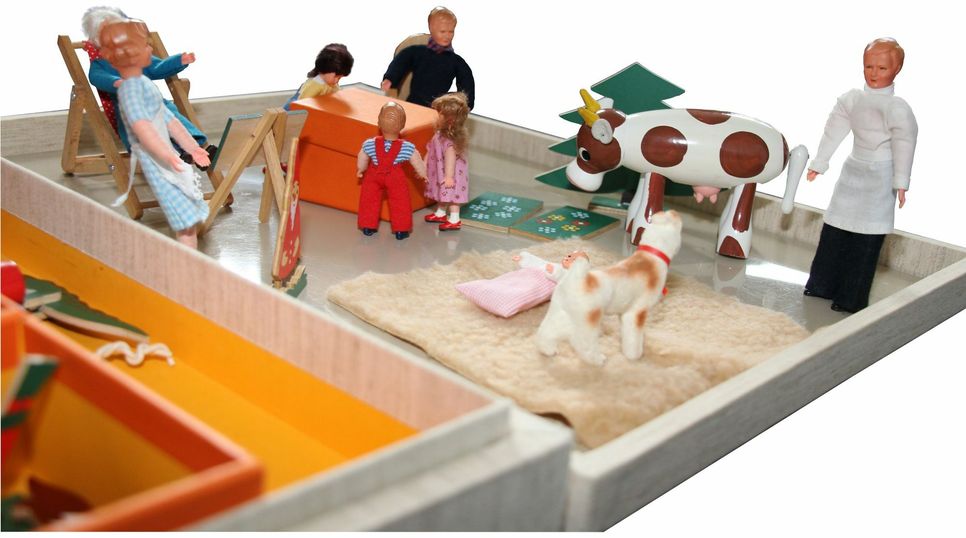 Figuren eines Sceno-Testes - ein diagnostisches Hilfsmittel in der Kinderpsychotherapie. Er
