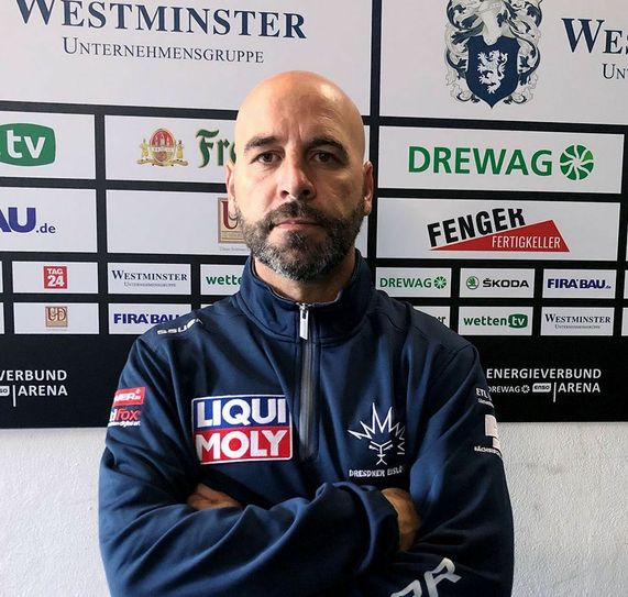 Rico Rosssi ist neuer Trainer der Eislöwen. Foto: PR / Dresdner Eislöwen