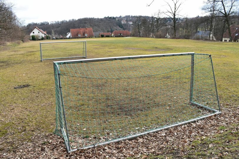 Der Sportplatz in Kleinnaundorf.              Foto: Trache