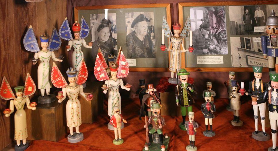 Weihnachtsfiguren der Familie Langer aus Seiffen. Foto: PR