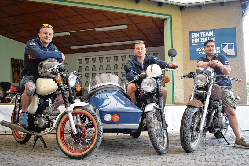 Die Club-Mitglieder Jan Hausotter, Paul Steglich und Steven Luft(v.l.n.r.) standen für ein Pressefoto zur Verfügung und freuen sich auf viele Besucher.