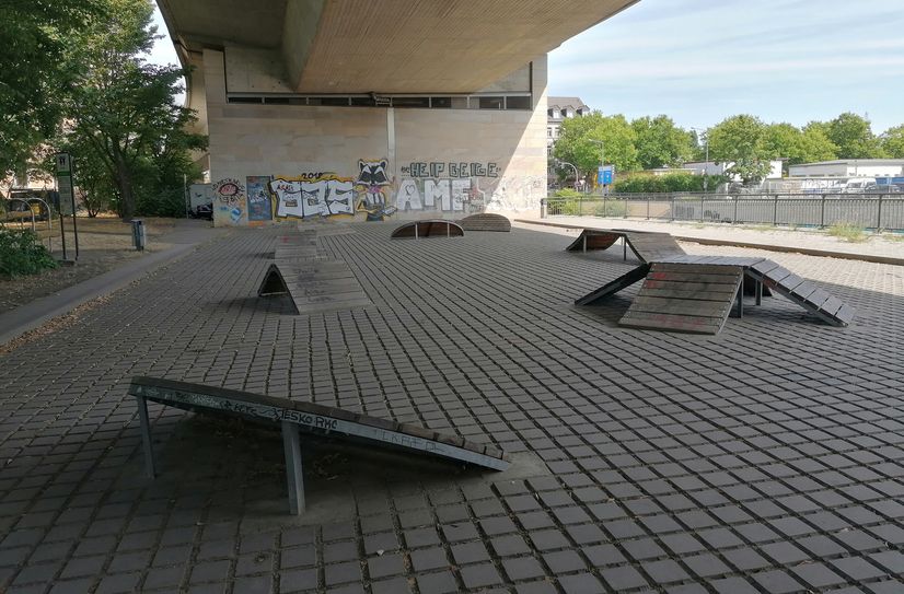 BMX-Anlage an der Columbusstraße - Bild vom Juli 2023.