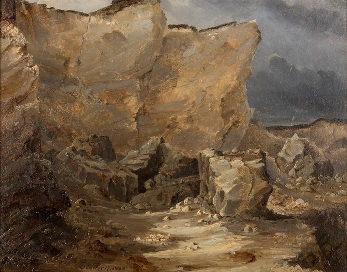Gemälde Kreidefelsen von Carl Blechen. Foto: Stiftung Branitz