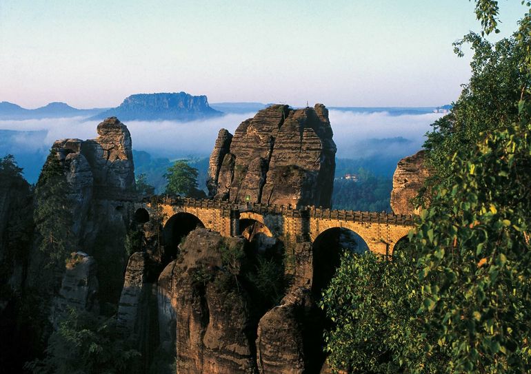 Sächsische Schweiz – Basteibrücke (Foto: Frank Richter)