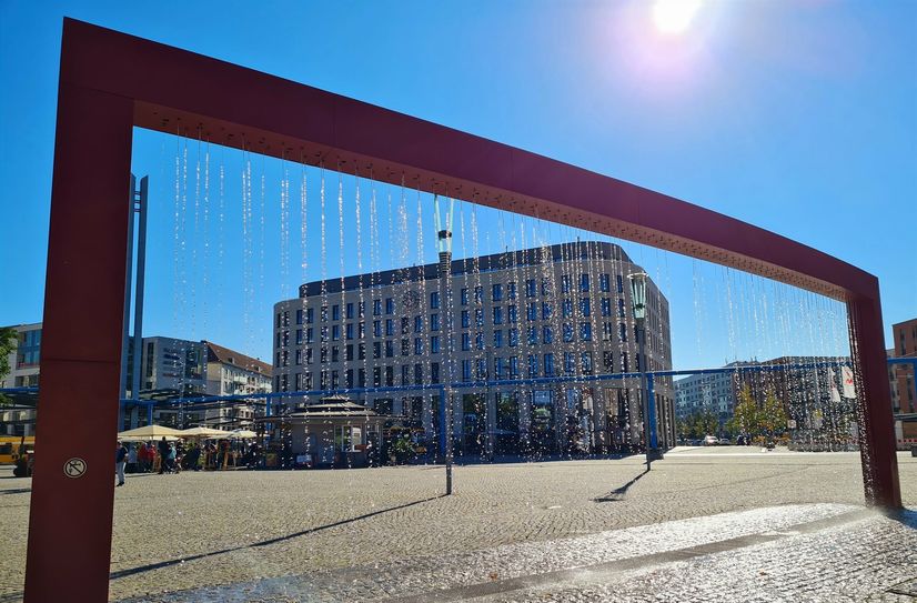 Der Waterscreen auf dem Postplatz wurde bereits abgestellt.