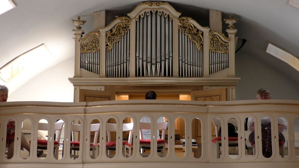 Die neue Orgel in der Schlosskirche Lauchhammer.  Foto: Stadt Lauchhammer, Heiko Jahn