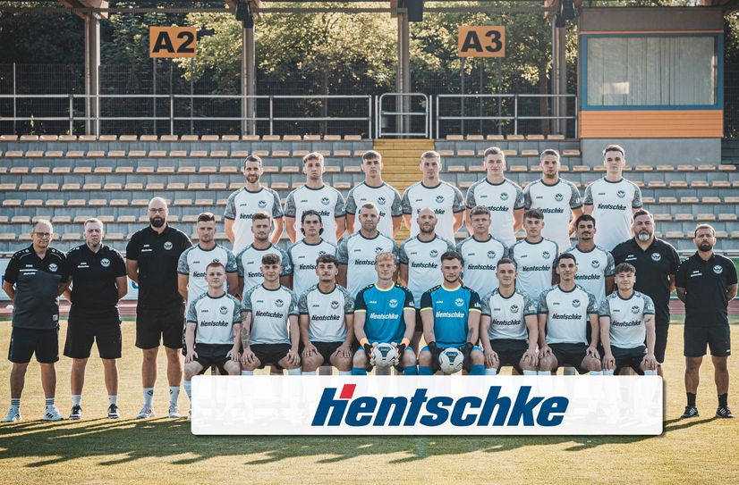 Das neue Teamfoto der 1. Männermannschaft der FSV Budissa Bautzen.