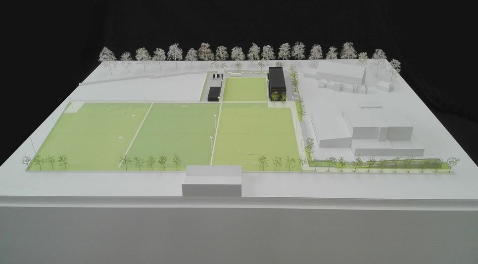 Modell der Planung. (Copyright: Modellbau Guske, Dresden/Foto: Büro O+M)