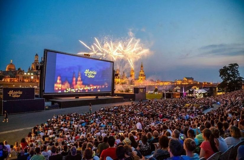 Ferienfest auf dem Gelände der Filmnächte am Elbufer