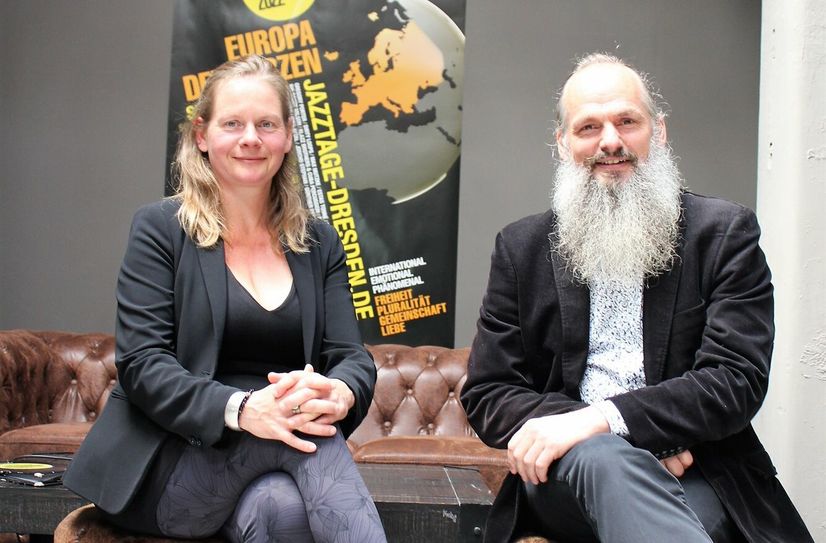 Geschäftsführerin Tanja Grandmontagne und Intendant Kilian Forster freuen sich auf die vielfältigen Veranstaltungen der Jazztage.