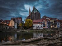 Eins der Gewinnerbilder hat Torsten Mitschke eingereicht: Die Görlitzer Altstadtbrücke bei Sonnenuntergang.
