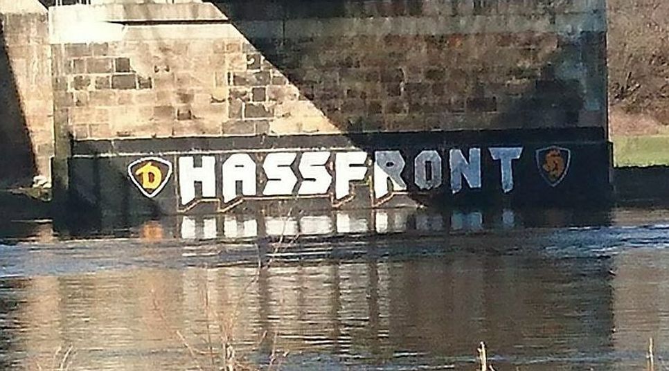 Brückenpfeiler in Niederwartha, rechte Elbseite. Fotos: privat