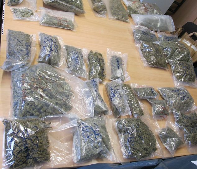 Die sichergestellten Cannabisblüten. Foto: Polizei