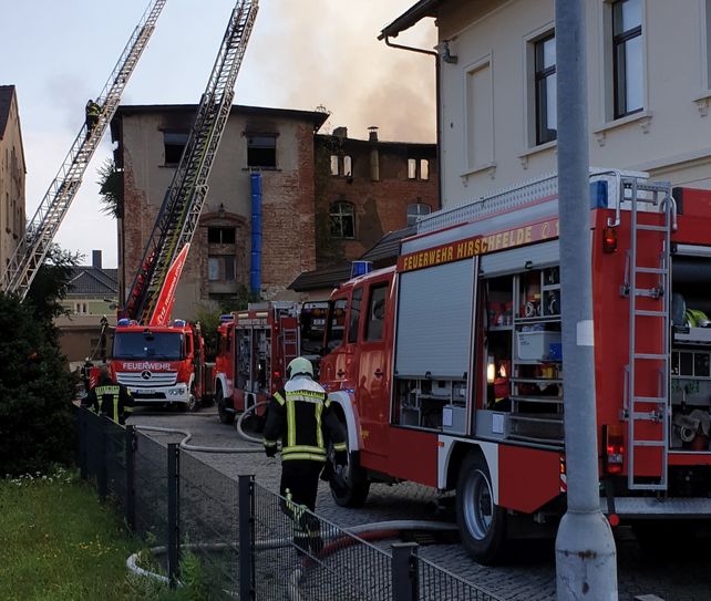 Die Feuerwehr war mit 60 Kameraden im Einsatz. Foto: Stadtverwaltung Zittau